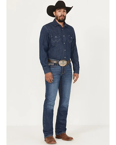 Cinch Men's Medium Wash Ian Slim Bootcut Denim Jeans