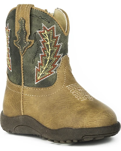 Roper Infant Boys' Cowbaby Arrowheads Pre-Walker Western Boots - Round Toe