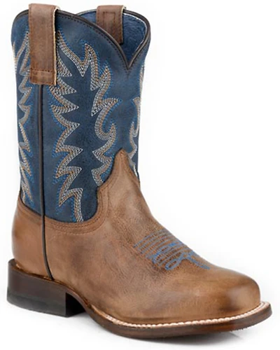 Roper Boys' Bart Western Boots - Broad Square Toe