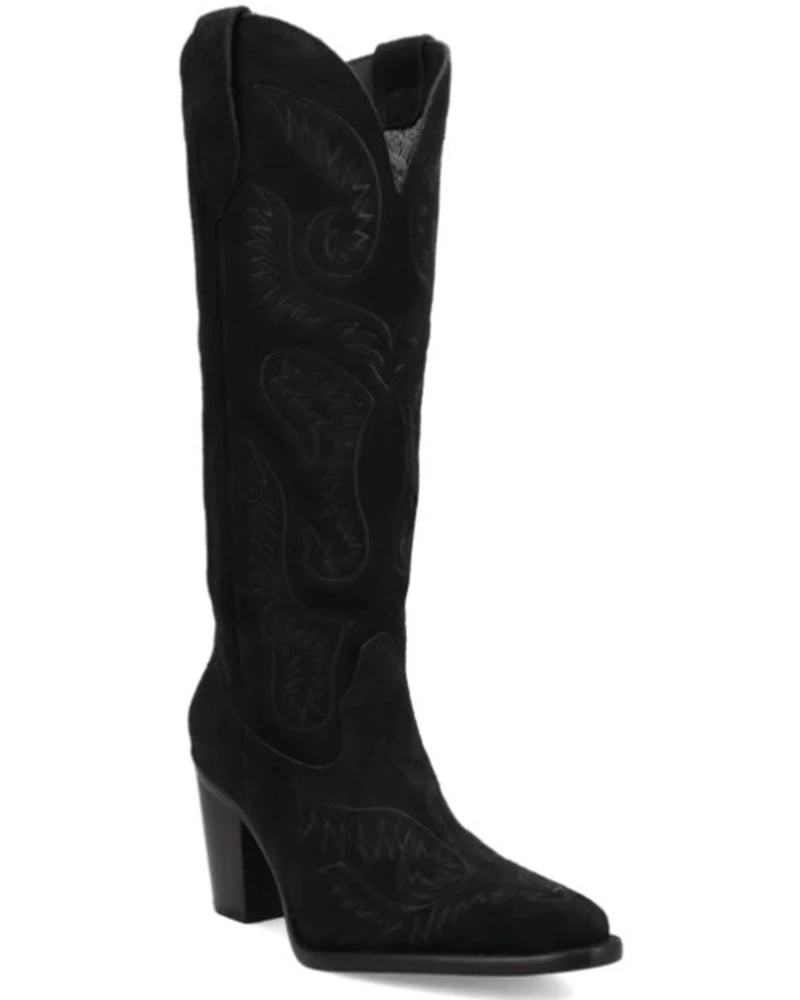 Dingo Women's Evita Tall Suede Western Boots - Snip Toe