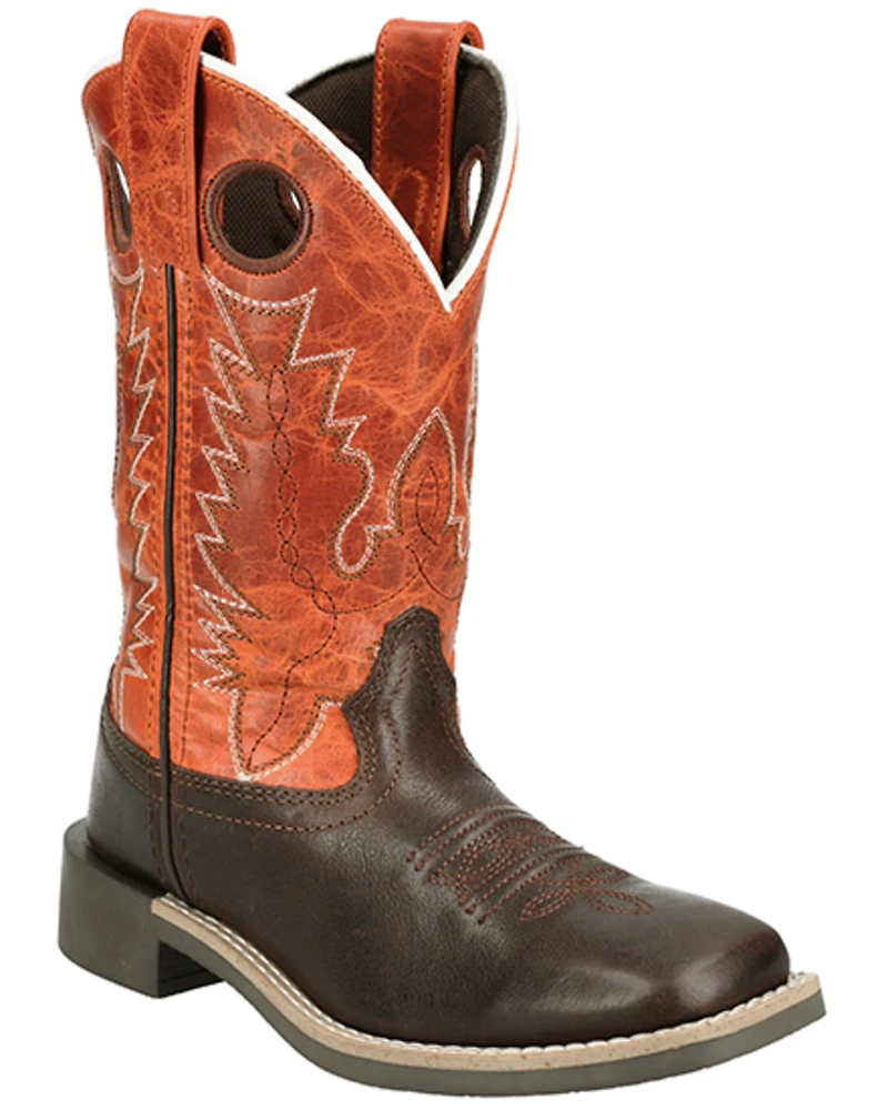 Smoky Mountain Little Boys' Dusty Western Boots - Broad Square Toe