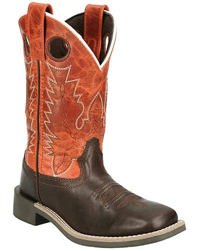 Smoky Mountain Little Boys' Dusty Western Boots - Broad Square Toe