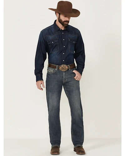 Rock & Roll Denim Men's Cannon Medium Wash Bootcut Stretch Jeans