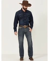 Rock & Roll Denim Men's Cannon Medium Wash Bootcut Stretch Jeans