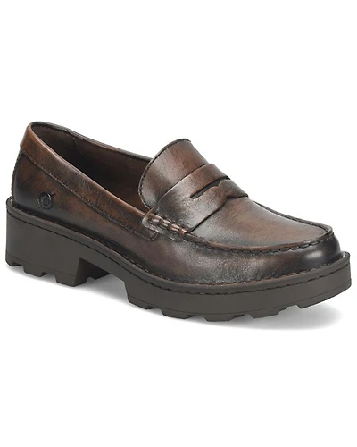Born Women's Carrera Platform Penny Loafers