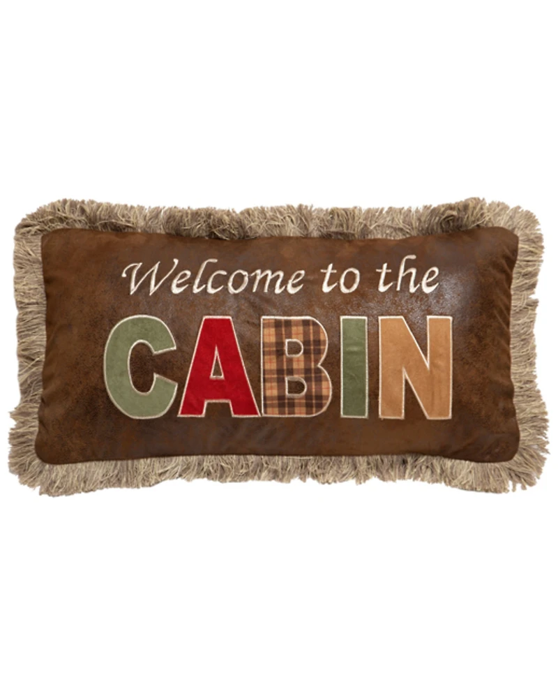 Carstens Home Welcome To The Cabin Pillow