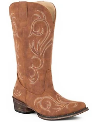 Roper Women's All Over Embroidery Western Boots - Snip Toe