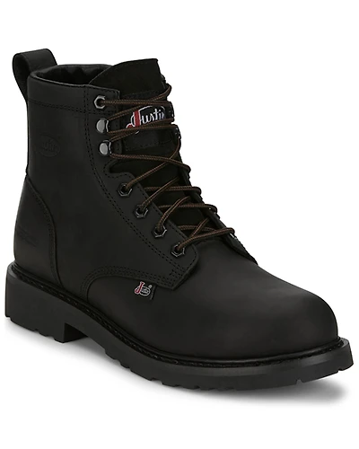 Justin Men's Dayworker Lace-Up Work Boots - Steel Toe