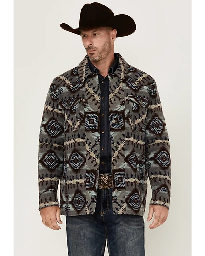 Powder River Outfitters Men's Southwestern Print Snap Jacket