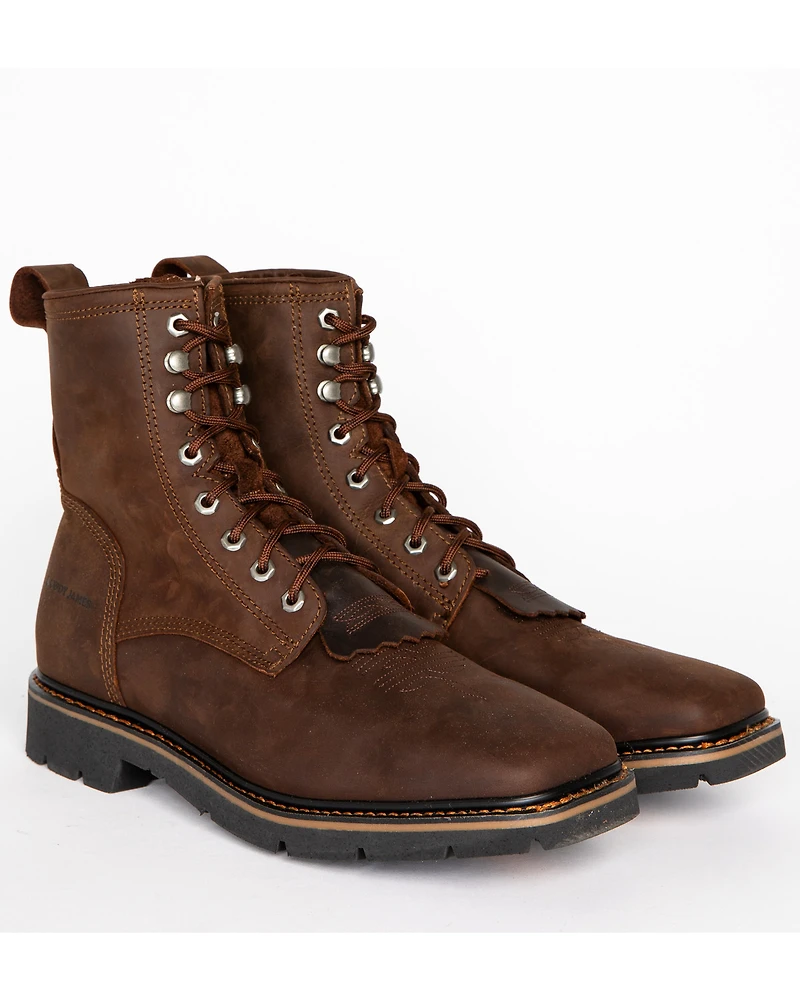 Cody James Men's Mustang Lace-Up Kiltie Work Boots - Soft Toe