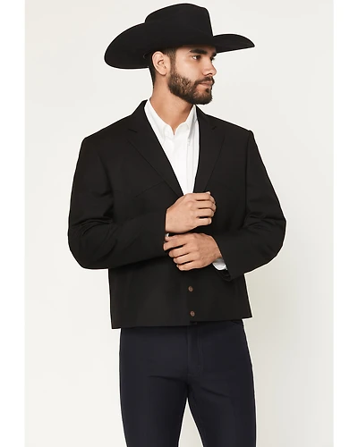 Cody James Black 1978™ Men's Solid Snap Cropped Sportcoat
