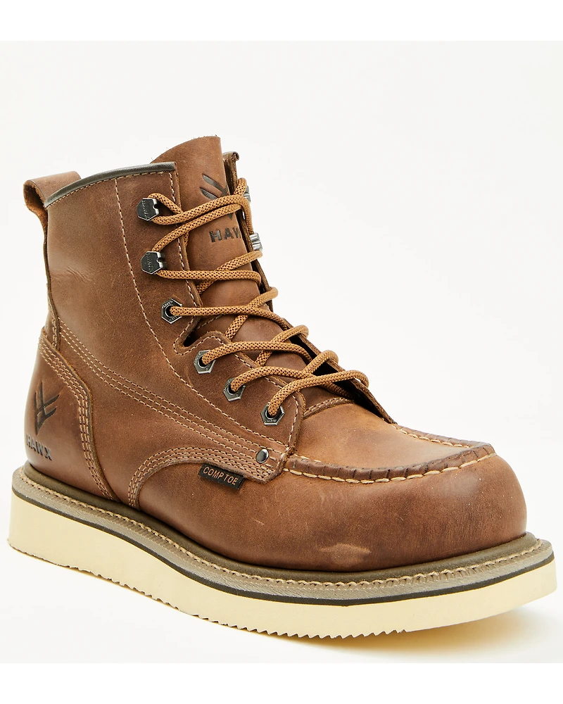 Hawx Men's 6" Lace-Up Work Boots - Composite Toe