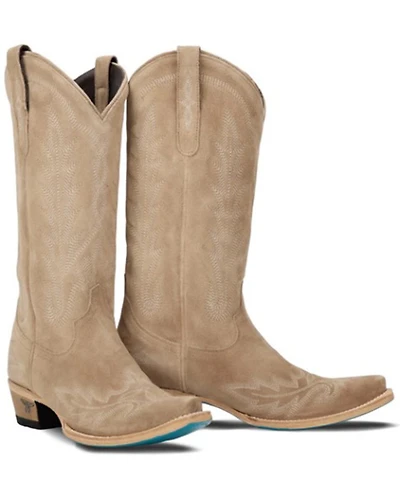 Lane Women's Lexington Suede Tall Western Booties - Snip Toe