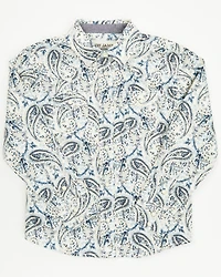 Cody James Toddler Boys' Rodeo Runway Paisley Print Long Sleeve Snap Western Shirt