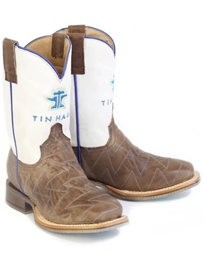Tin Haul Little Boys' Master Blaster Western Boots - Broad Square Toe