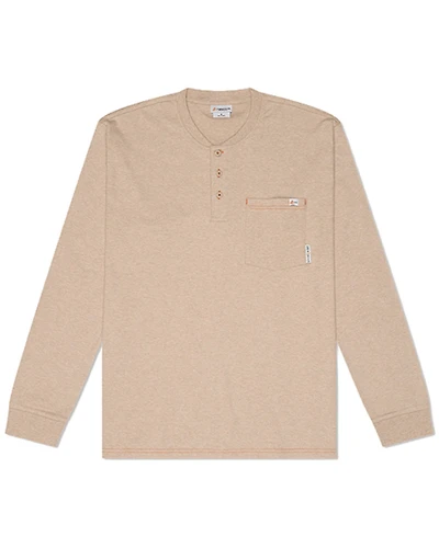 Rasco Men's FR Henley Long Sleeve Work T-Shirt