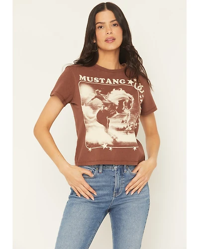 Idyllwind Women's Mustang Wild Short Sleeve Graphic Tee