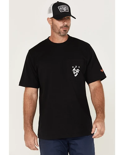 Hawx Men's Scream Embroidered Short Sleeve Graphic T-Shirt