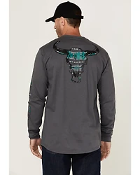 Cody James Men's FR Skull Long Sleeve Graphic T-Shirt