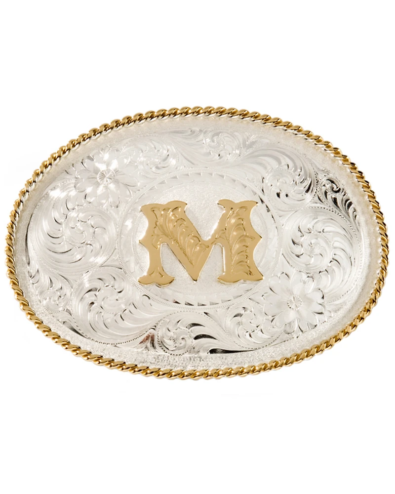 Montana Silversmiths Initial M Western Buckle