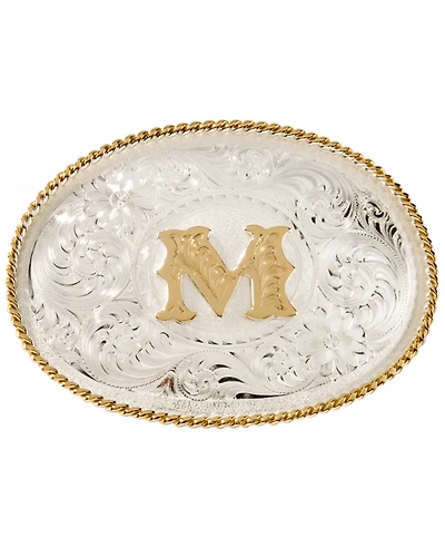 Montana Silversmiths Initial M Western Buckle