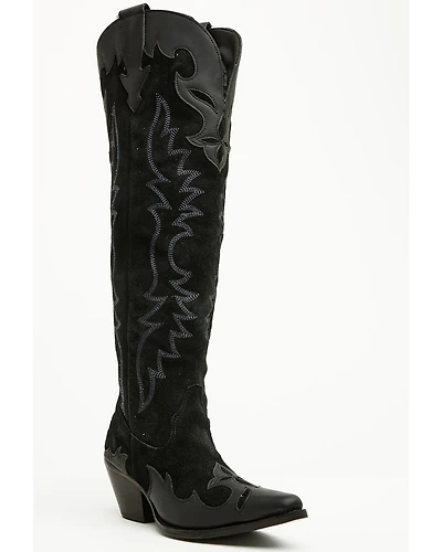 Dingo Women's Drama Queen Overlay Tall Western Boots
