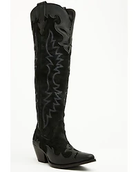 Dingo Women's Drama Queen Overlay Tall Western Boots
