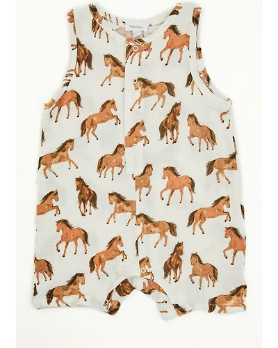 Angel Dear Infant Boys' Horse Shortie Sleeveless Snap Onesie