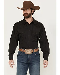 Wrangler Men's Tonal Long Sleeve Snap Western Shirt