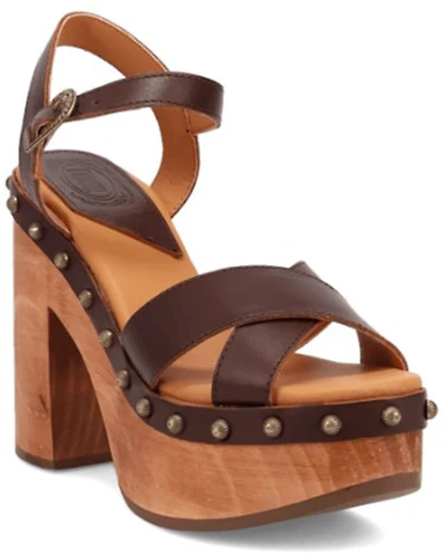 DIngo Women's Lotus Wooden Sandals