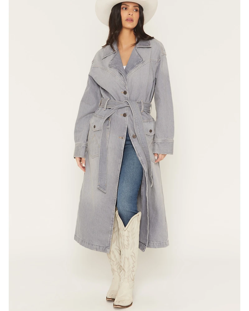 Wrangler Women's Denim Modern Trench Coat