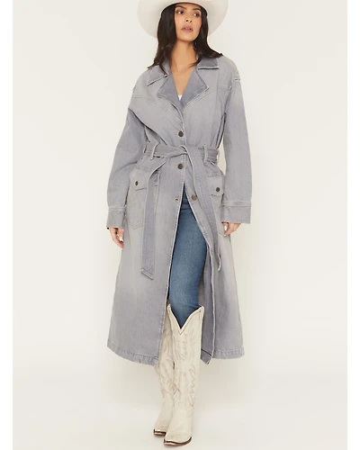 Wrangler Women's Denim Modern Trench Coat