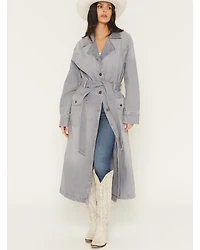 Wrangler Women's Denim Modern Trench Coat
