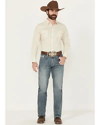 Rock & Roll Denim Men's Medium Wash Tapered Bootcut Stretch Jeans