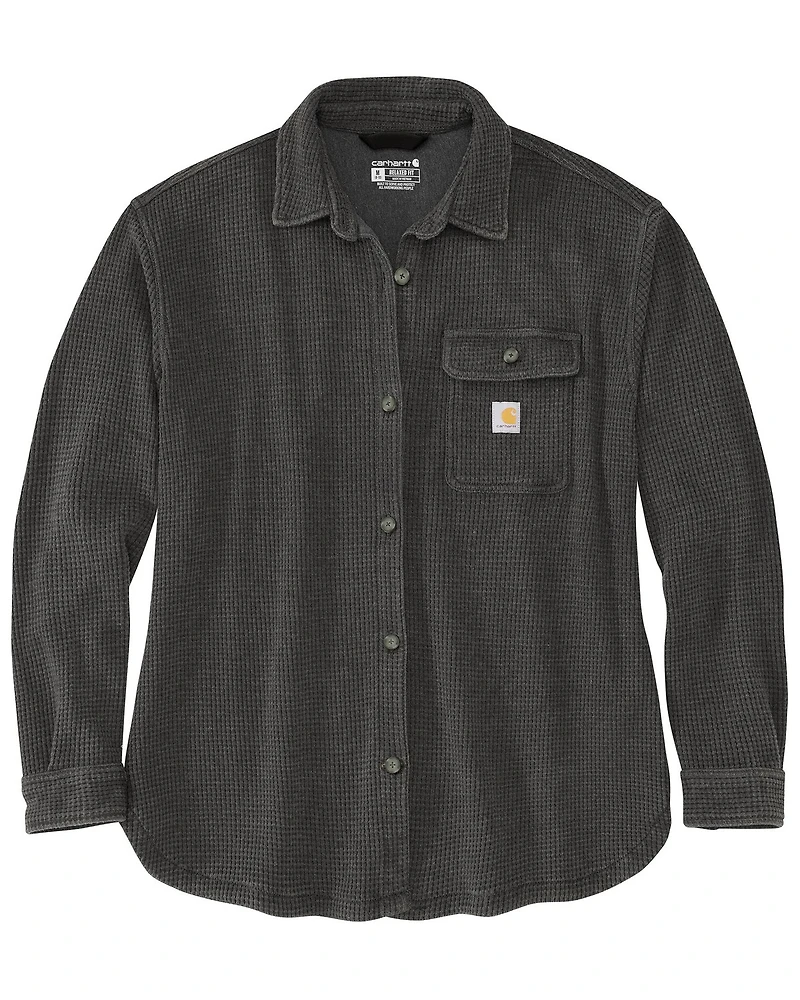 Carhartt Women's Oversized Fit Heavyweight Waffle Knit Work Shirt