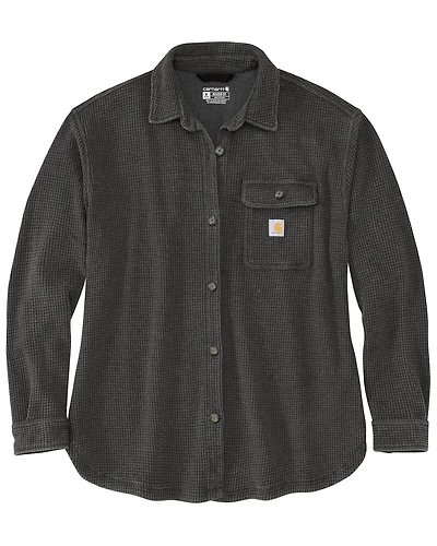 Carhartt Women's Oversized Fit Heavyweight Waffle Knit Work Shirt