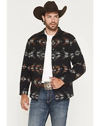Pendleton Men's Bay City Multicolored Print Sherpa Lined Snap Jacket