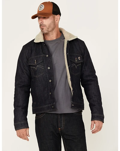 Cody James Men's FR Sherpa Lined Work Denim Jacket