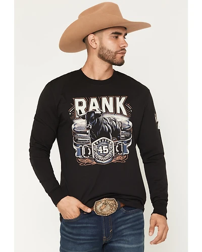 RANK 45® Men's Buckle Up Long Sleeve Graphic T-Shirt