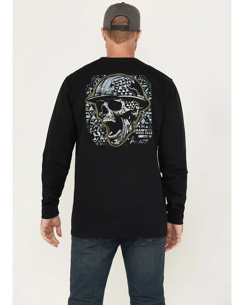 Hawx Men's FR Scream Long Sleeve Graphic Work T-Shirt