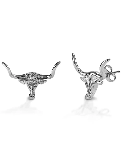 Kelly Herd Women's Post Back Longhorn Earrings