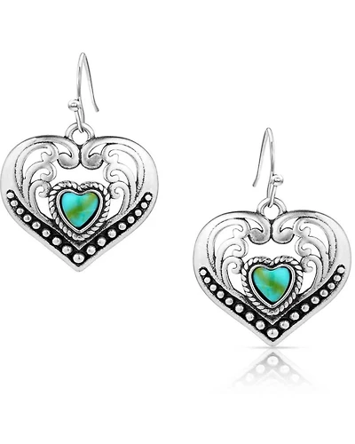 Montana Silversmiths Women's Fierce Hearts Earrings