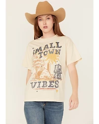 Cleo + Wolf Women's Oversized Short Sleeve Graphic Tee