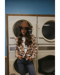 Idyllwind Women's Binkley Plaid Print Long Sleeve Pearl Snap Western Shirt