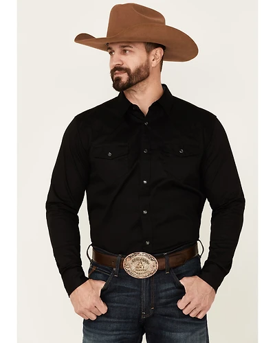 Cody James Men's Solid Treadstone Long Sleeve Pearl Snap Western Shirt