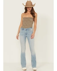 Shyanne Women's Aria Mid Rise Bootcut Super Stretch Denim Jeans