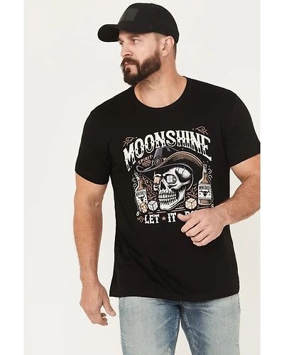 Moonshine Spirit Men's Let It Roll Short Sleeve Graphic T-Shirt