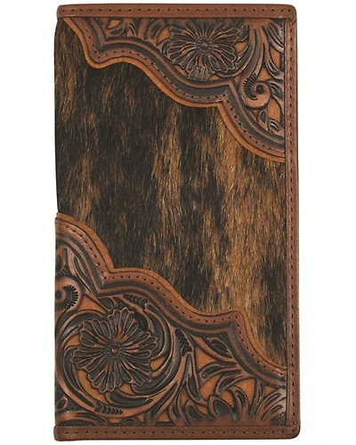 Justin Men's Hairon Tooled Rodeo Wallet