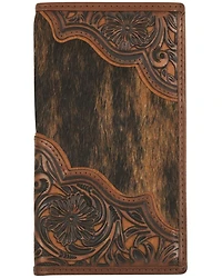 Justin Men's Hairon Tooled Rodeo Wallet