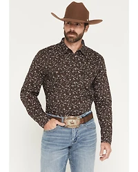 Cody James Men's Timberline Floral Print Long Sleeve Snap Western Shirt
